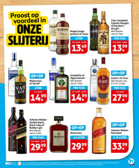 Johnnie Walker double black, black ruby of Bobby's gin aanbieding bij Hoogvliet – geldig van 08.04.2026 t/m 14.04.2026