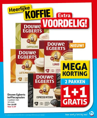 Douwe Egberts koffiecapsules aanbieding bij Hoogvliet – geldig van 11.02.2026 t/m 17.02.2026