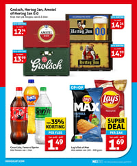 Grolsch, Hertog Jan, Amstel of Hertog Jan 0.0 Krat met 24 flesjes van 0.3 liter aanbieding bij Hoogvliet – geldig van 15.04.2026 t/m 21.04.2026