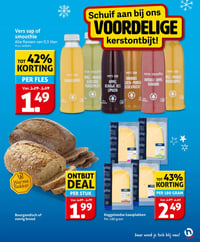 Vers sap of smoothie aanbieding bij Hoogvliet – geldig van 17.12.2025 t/m 26.12.2025