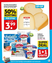 Goudse kaasstukken jong of jong belegen aanbieding bij Hoogvliet – geldig van 21.01.2026 t/m 27.01.2026