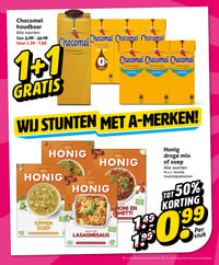 Honig droge mix of soep aanbieding bij Hoogvliet – geldig van 23.02.2026 t/m 01.03.2026
