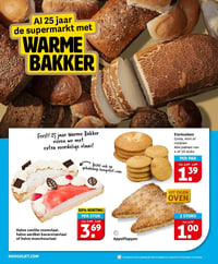 Halve vanille roomvlaai, halve aardbei bavaroisevlaai of halve monchouvlaai aanbieding bij Hoogvliet – geldig van 28.01.2026 t/m 03.02.2026