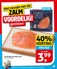 Hardanger gerookte zalm aanbieding bij Hoogvliet – geldig van 28.01.2026 t/m 03.02.2026