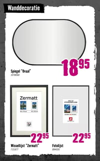Wissellijst "Zermatt" aanbieding bij Hornbach – geldig van 05.01.2026 t/m 08.02.2026