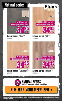 Flexx floors Natural series "Opal"* aanbieding bij Hornbach – geldig van 05.01.2026 t/m 08.02.2026