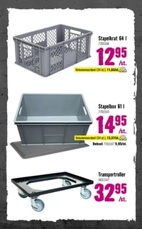 Stapelbox 61 l aanbieding bij Hornbach – geldig van 05.01.2026 t/m 08.02.2026