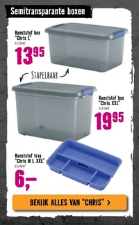 Kunststof box "Chris L" aanbieding bij Hornbach – geldig van 05.01.2026 t/m 08.02.2026