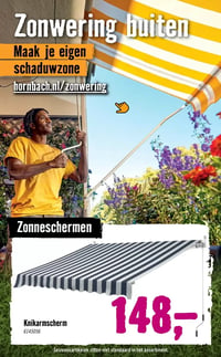 Knikarmscherm aanbieding bij Hornbach – geldig van 06.04.2026 t/m 03.05.2026