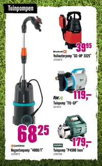 Regentonpomp "4000/1" aanbieding bij Hornbach – geldig van 06.04.2026 t/m 03.05.2026