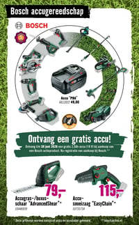 Accu "PBA" aanbieding bij Hornbach – geldig van 06.04.2026 t/m 03.05.2026