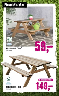 Picknickbank "Kids" aanbieding bij Hornbach – geldig van 06.04.2026 t/m 03.05.2026