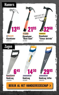 Klauwhamer "Fatmax Antivibe" aanbieding bij Hornbach – geldig van 09.02.2026 t/m 22.02.2026