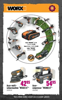 Accu-compressor "WX092.9"* aanbieding bij Hornbach – geldig van 09.02.2026 t/m 22.02.2026