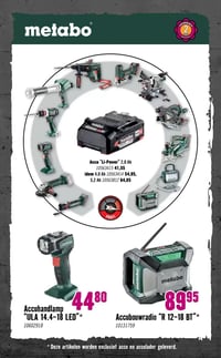 Accu "Li-Power" 2.0 Ah aanbieding bij Hornbach – geldig van 09.02.2026 t/m 22.02.2026