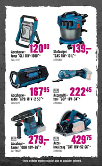 Accubouw-lamp "GLI 18V-1900"* aanbieding bij Hornbach – geldig van 09.02.2026 t/m 22.02.2026