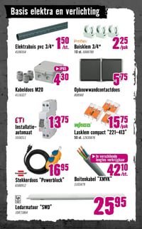 Kabeldoos M20 aanbieding bij Hornbach – geldig van 09.02.2026 t/m 22.02.2026