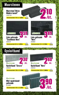 Linia palissade "Excellence Nero" 4636120 aanbieding bij Hornbach – geldig van 09.03.2026 t/m 05.04.2026