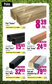 Paal "WPC" aanbieding bij Hornbach – geldig van 09.03.2026 t/m 05.04.2026