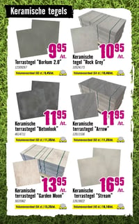 Keramische tegel "Rock Grey" aanbieding bij Hornbach – geldig van 09.03.2026 t/m 05.04.2026
