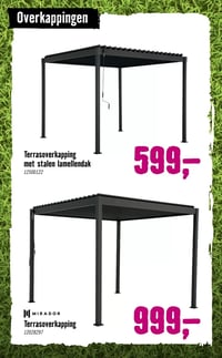 Terrasoverkapping aanbieding bij Hornbach – geldig van 09.03.2026 t/m 05.04.2026