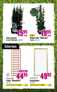 Draadscherm aanbieding bij Hornbach – geldig van 09.03.2026 t/m 05.04.2026