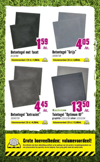 Betontegel "Antraciet" aanbieding bij Hornbach – geldig van 09.03.2026 t/m 05.04.2026
