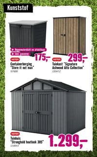Tuinhuis "Stronghold houtlook 305" aanbieding bij Hornbach – geldig van 09.03.2026 t/m 05.04.2026