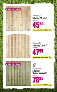 Schutting "Grenen geschaafd" aanbieding bij Hornbach – geldig van 09.03.2026 t/m 05.04.2026