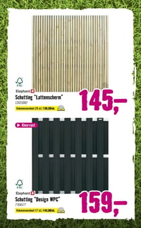 Schutting "Lattenscherm" aanbieding bij Hornbach – geldig van 09.03.2026 t/m 05.04.2026