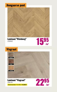 Laminaat "Weinburg" aanbieding bij Hornbach – geldig van 23.02.2026 t/m 08.03.2026