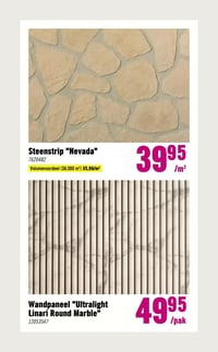 Wandpaneel "Ultralight Linari Round Marble" aanbieding bij Hornbach – geldig van 23.02.2026 t/m 08.03.2026