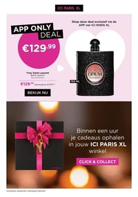 Yves Saint Laurent Black Opium Eau de Parfum aanbieding bij Ici-paris-xl – geldig van 09.02.2026 t/m 15.02.2026