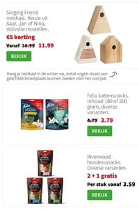 Singing Friend nestkast aanbieding bij Intratuin – geldig van 05.01.2026 t/m 11.01.2026
