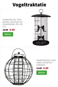 Voedersilo trio aanbieding bij Intratuin – geldig van 12.01.2026 t/m 18.01.2026