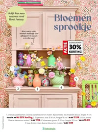 Tulpenvaas, roze, Ø 18 cm, hoogte 16 cm. aanbieding bij Intratuin – geldig van 16.02.2026 t/m 22.02.2026