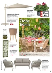 Parasol Merida met voet en hoes. aanbieding bij Intratuin – geldig van 16.03.2026 t/m 22.03.2026