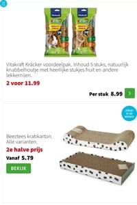 Beeztees krabkarton aanbieding bij Intratuin – geldig van 19.01.2026 t/m 25.01.2026
