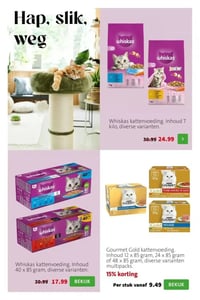 Gourmet Gold kattenvoeding. Inhoud 12 x 85 gram, 24 x 85 gram of 48 x 85 gram, diverse varianten multipacks. aanbieding bij Intratuin – geldig van 23.02.2026 t/m 01.03.2026