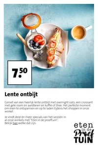 Lente ontbijt aanbieding bij Intratuin – geldig van 23.03.2026 t/m 29.03.2026