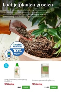 Intratuin binnenplantenvoeding Bio 500 ml aanbieding bij Intratuin – geldig van 23.03.2026 t/m 29.03.2026