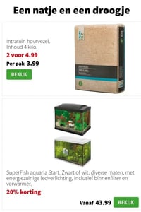 Intratuin houtvezel. Inhoud 4 kilo. aanbieding bij Intratuin – geldig van 26.01.2026 t/m 01.02.2026