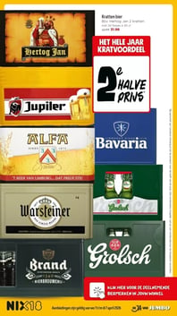 Kratten bier aanbieding bij Jumbo – geldig van 01.04.2026 t/m 07.04.2026