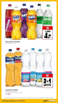 Fanta, Sprite of Fernandes aanbieding bij Jumbo – geldig van 01.04.2026 t/m 07.04.2026