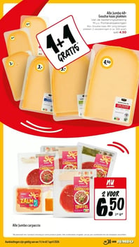 Alle Jumbo 48+ Goudse kaas plakken aanbieding bij Jumbo – geldig van 01.04.2026 t/m 07.04.2026