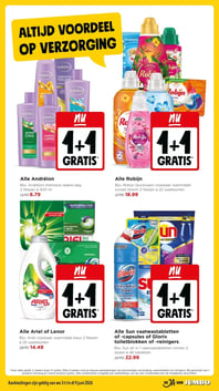 Alle Ariel of Lenor aanbieding bij Jumbo – geldig van 03.06.2026 t/m 09.06.2026