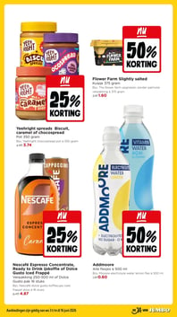 Yeehright spreads Biscuit, caramel of chocospread aanbieding bij Jumbo – geldig van 03.06.2026 t/m 09.06.2026