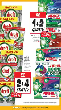 Alle Ariel pods aanbieding bij Jumbo – geldig van 04.02.2026 t/m 10.02.2026
