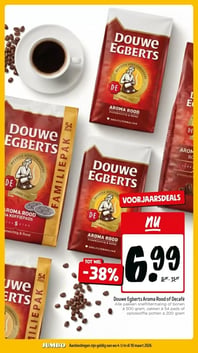 Douwe Egberts Aroma Rood of Decafé aanbieding bij Jumbo – geldig van 04.03.2026 t/m 10.03.2026