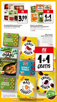 Spinazie, sperziebonen, seizoensgroenten of pompoenmix aanbieding bij Jumbo – geldig van 04.03.2026 t/m 10.03.2026